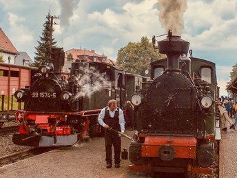  4 Tage Romantik mit der Dampfeisenbahn & dem Solebad inkl. Halbpension 