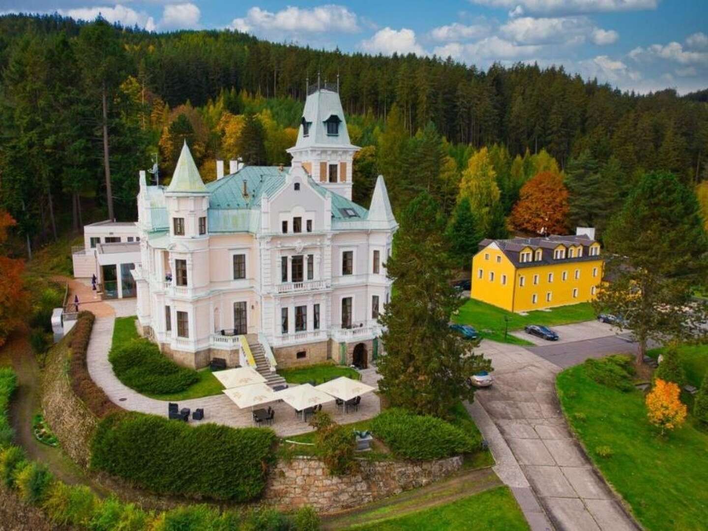 Economy Wellness neben dem Château Cihelny - 4 Tage  